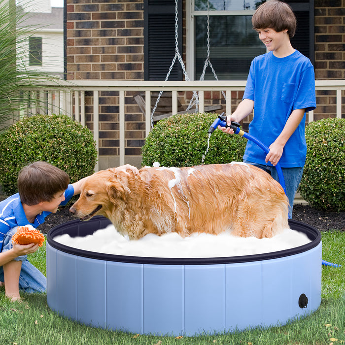 Foldable Pet Swimming Pool - 120cm, Durable and Portable - Ideal for Dogs and Outdoor Bathing