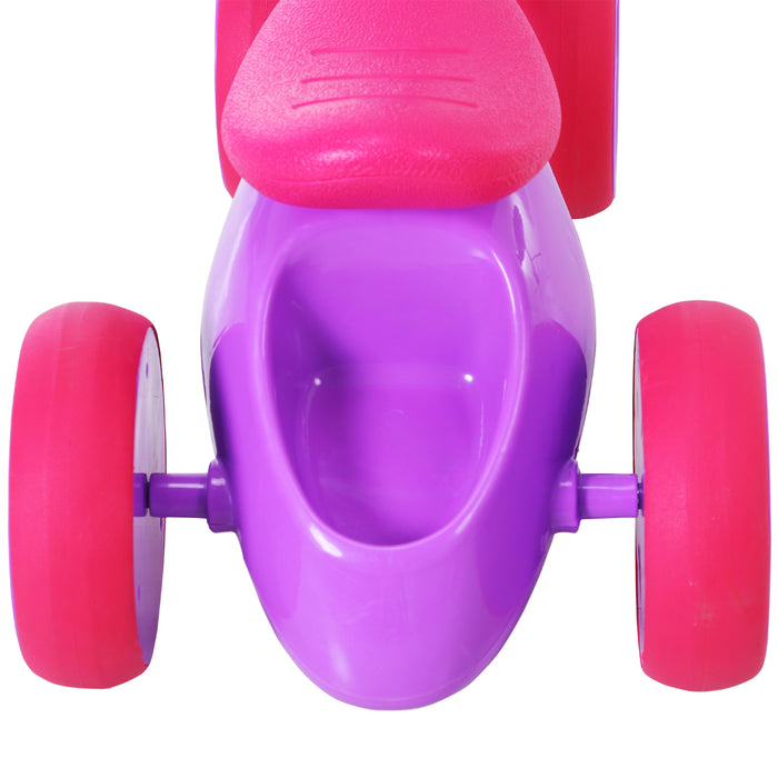 Kids' Balance Training Walker - Ride-On Toy with Non-Slip Rubber Wheels, Purple - Ideal for Toddlers Learning to Walk