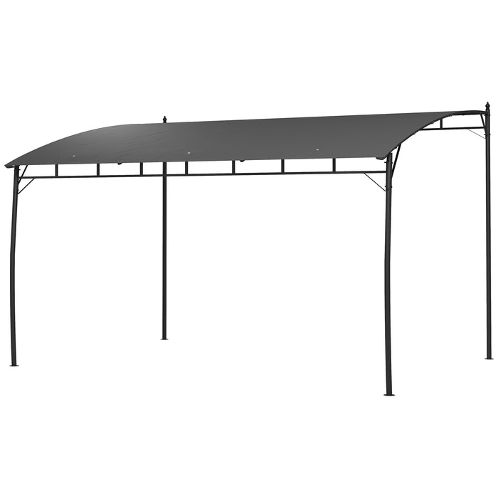 Outdoor Pergola Gazebo 3x4m - Garden Sun Shade Shelter with Sturdy Metal Frame for Patio and Deck - Ideal Outdoor Lounging and Entertainment Space