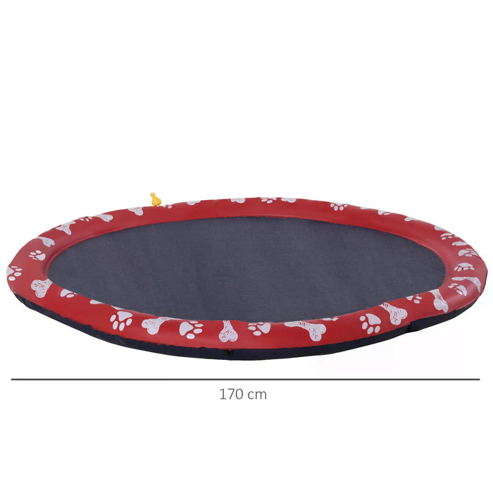 Splash Pad Sprinkler for Dogs - Pet Bath & Water Play Mat - Outdoor Cooling Fun for Furry Friends