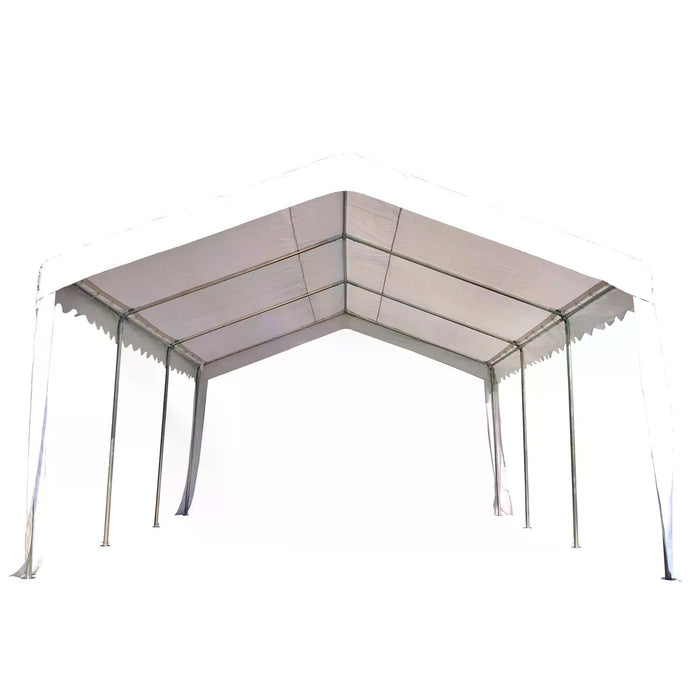 Party Tents 6m x 4m - Portable Carport Shelter with Removable Sidewalls and Doors - Ideal for Outdoor Events and Vehicle Protection