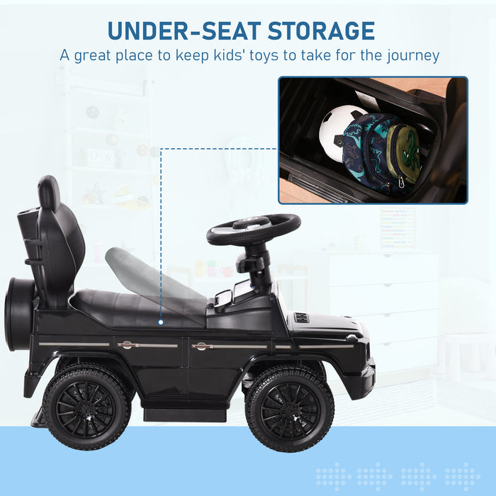 Mercedes-Benz G350 Ride-On Push Car - Toddler Foot-to-Floor Slider with Steering Wheel in Sleek Black - Perfect Stroller Alternative for Young Children