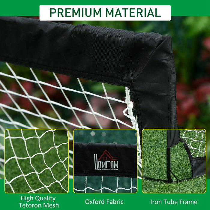 Heavy-Duty Steel Frame Football Goal - Weatherproof Sports Net for Outdoor Use - Ideal for Youth Soccer Practice and Backyard Games