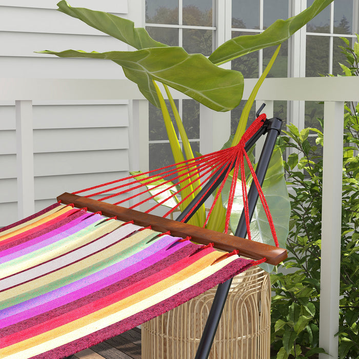 Foldable & Portable Hammock Stand - 2 in 1 Hammock and Chair Stand with Durable Metal Frame - Ideal for Outdoor Relaxation, Supports up to 120kg