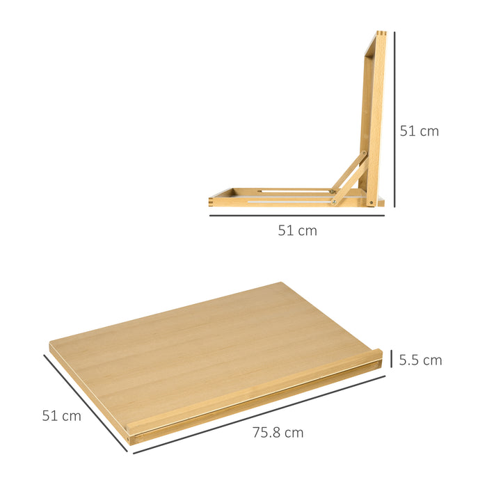 Adjustable Beechwood A3 Tabletop Easel - Portable Folding Craft Workstation for Drawing & Sketching - Ideal for Artists and Artisans