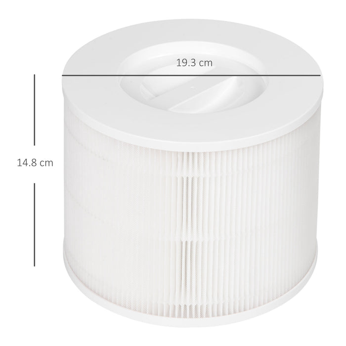 823-030V70WT Air Purifier Filters - 3-in-1 Pre-Filter, Activated Carbon, H13 HEPA Filtration - Ideal for Home Air Quality Enhancement, Single White Pack