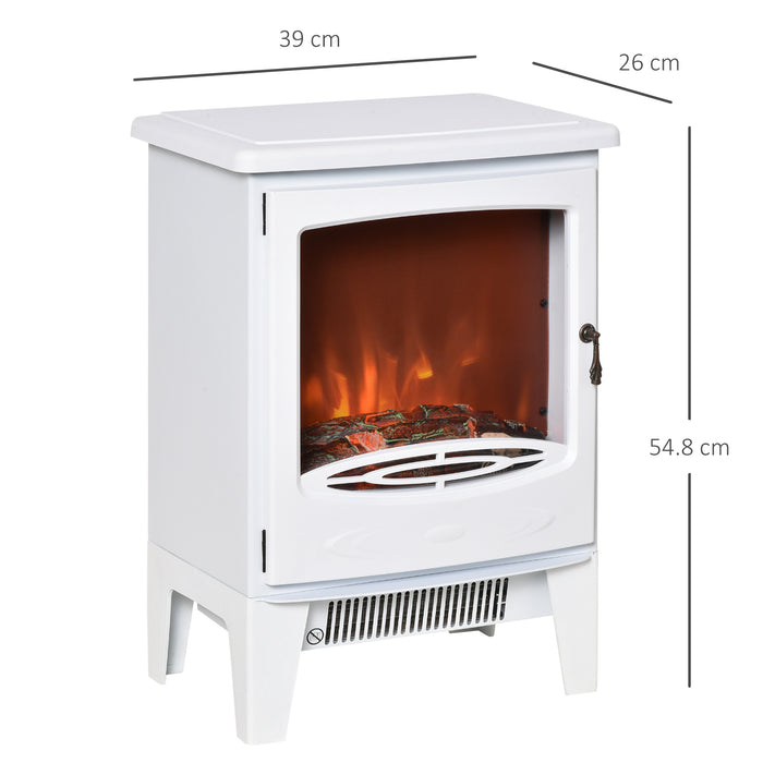 Electric Fireplace Heater - Freestanding Stove with Realistic Flame, Overheat Protection, 900W/1800W Settings - Cozy Warmth for Indoor Spaces