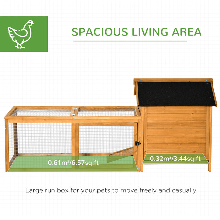 2-Tier Wooden Chicken Coop with Nesting Box and Ramp - Outdoor Hen House, Removable Tray, Spacious Poultry Habitat - Ideal for Backyard Farmers and Egg Layers