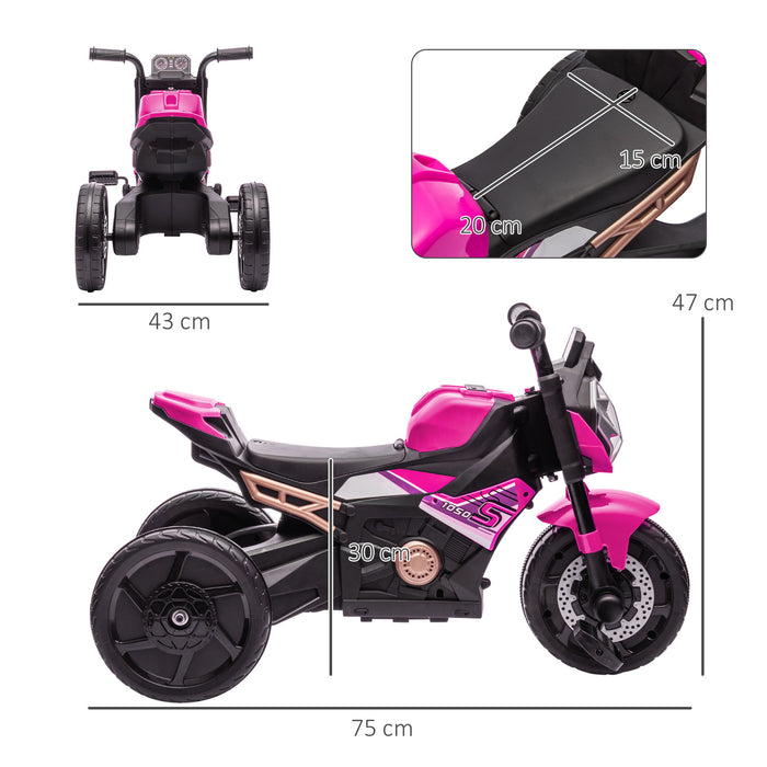 3-in-1 Toddler Trike - Convertible Sliding Car & Balance Bike with Headlight & Music Features, Pink - Ideal for Kids' Motor Skills Development and Fun