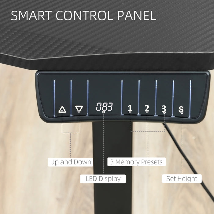 Adjustable Electric Standing Desk - 120cm x 60cm Home/Office Stand Up Desk with Memory Preset - Ergonomic Workspace Solution for Health and Productivity