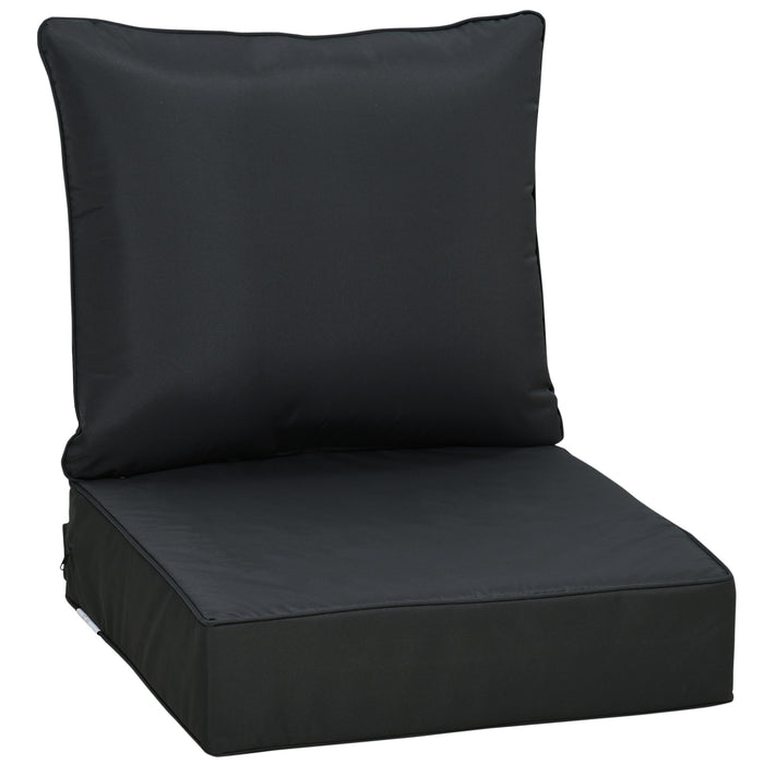 Outdoor Deep Seating Chair Cushion Set - Comfortable Patio Replacement Cushions - Ideal for Garden Furniture and Lawn Décor