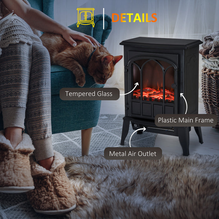 Electric Fireplace Heater 1000W/2000W - Freestanding and Portable Warmth - Ideal for Cozy Indoor Spaces