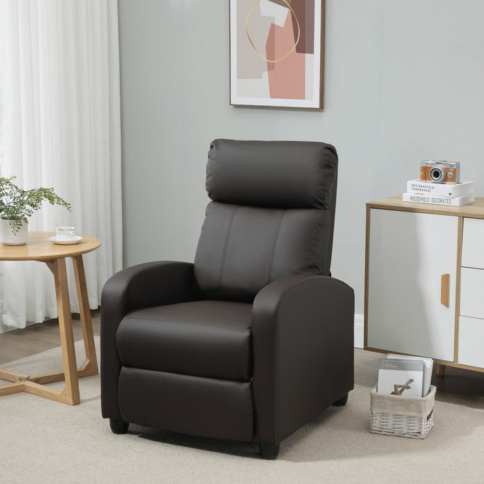 Luxurious PU Leather Recliner - Massage Sofa Chair with Footrest and Remote Control - Ideal for Living Room, Bedroom, and Home Theater Comfort