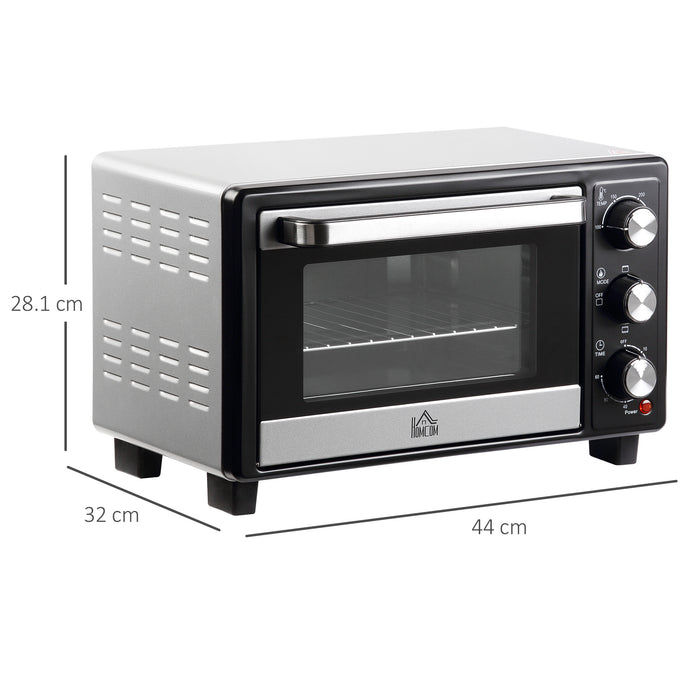 Convection Mini Oven 16L Model - Compact Electric Grill and Toaster Combo with Adjustable Temperature, 60-min Timer - Ideal for Small Kitchen Spaces, Quick Meals & Easy Cleanup