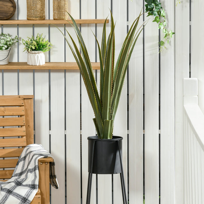 Agave Succulent Artificial Plant in Pot - Lifelike Desk and Home Decor Greenery, 15x15x90cm - Enhances Indoor & Outdoor Spaces