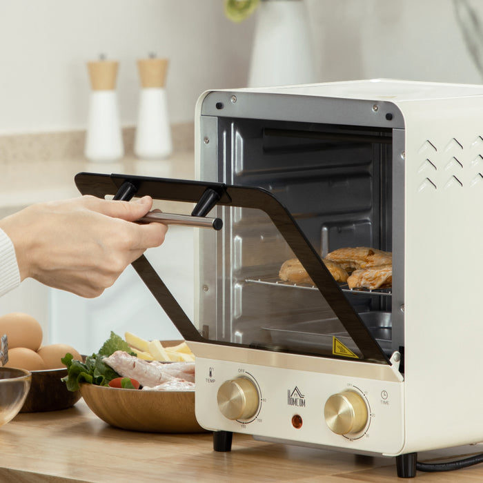 Convection Mini Oven & Grill - 15L Electric Kitchen Appliance with Adjustable Temperature, Timer, and Accessories - Perfect for Small Spaces and Efficient Baking