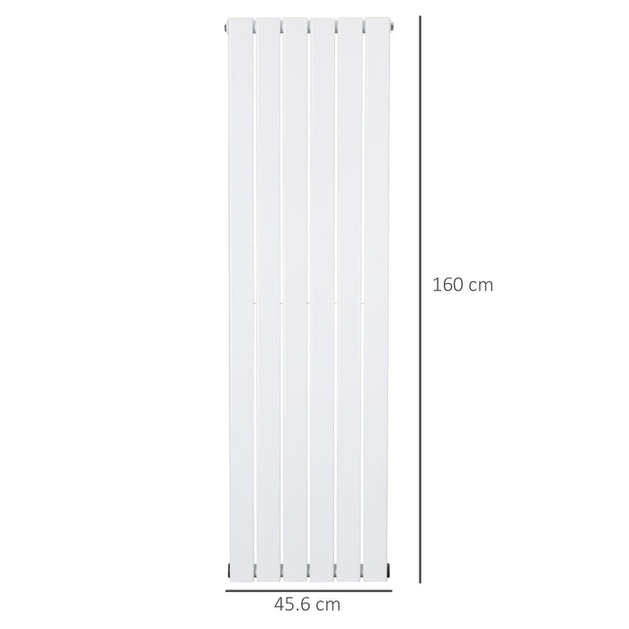 46 x 160cm Water-Filled Space Heater - Horizontal Designer Radiator for Quick Heating - Ideal for Living Rooms, Studies, and Bathrooms