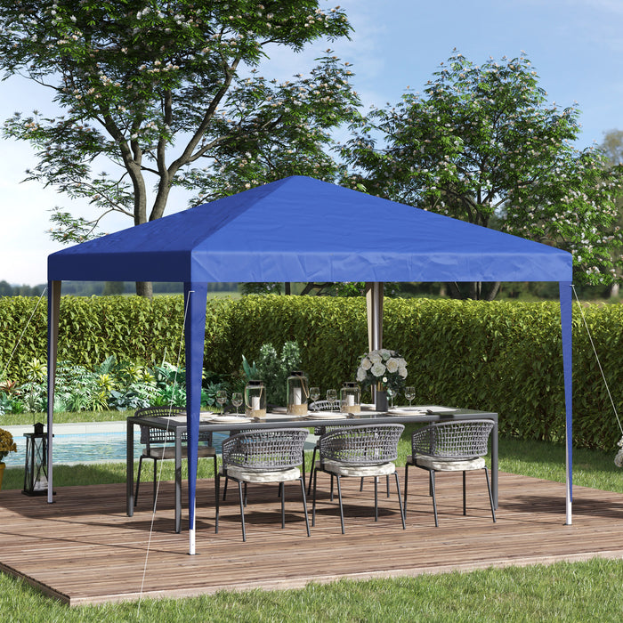 3M Garden Pop Up Gazebo - Blue Marquee Party Tent with Carrying Bag - Ideal for Weddings and Outdoor Events