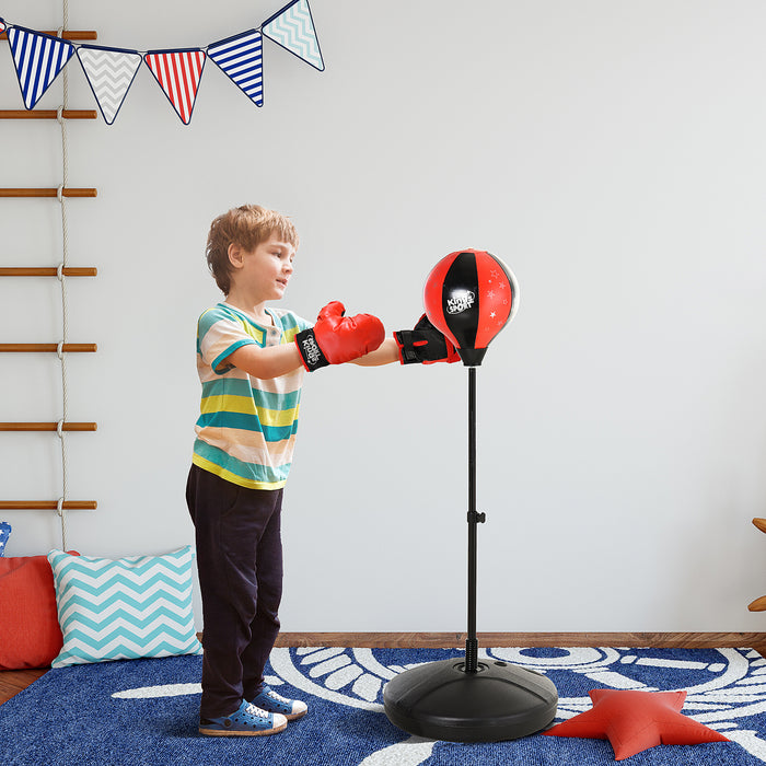 Adjustable Boxing Punch Ball Set - 360 Degree Rebound, 38x78-120cm, PP PVC Construction - Ideal for Teenagers' Agility & Fighting Training