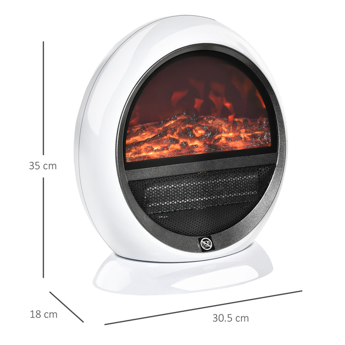 Electric Fireplace Heater with Realistic Flames - 1500W Free Standing & Rotatable Head Design, Overheat Protection - Cozy Indoor Heating Solution for Home Use