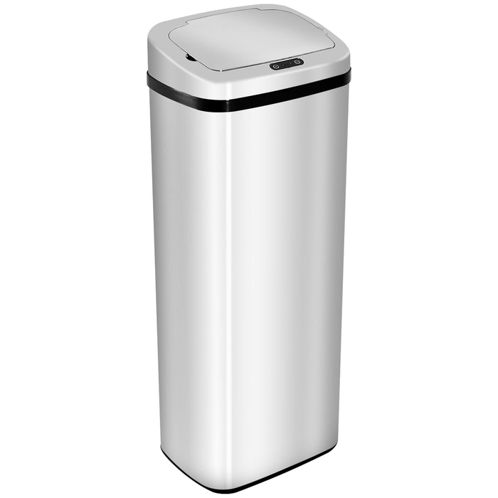 Infrared Touchless 50L Dustbin - Automatic Motion Sensor Stainless Steel Trash Can - Hygienic Waste Solution for Home and Office