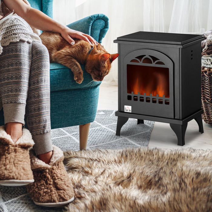 Ethanol Fireplace Heater - Free Standing Bioethanol Stove with 1.5L Fuel Tank, 3-Hour Burn Time - Ideal for Cozy Indoor Heating