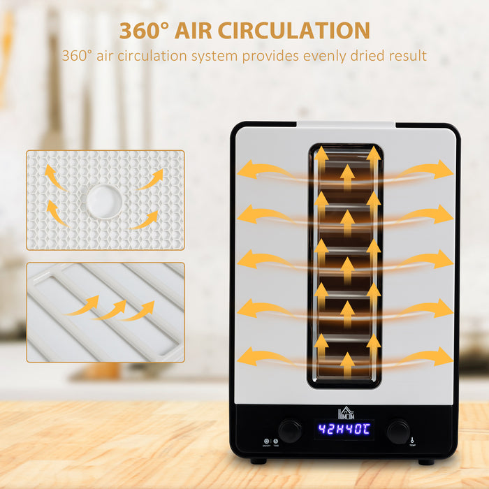 550W 11-Tier Food Dehydrator - Adjustable Temperature & Timer, LCD Display - Ideal for Drying Fruits, Meats & Vegetables