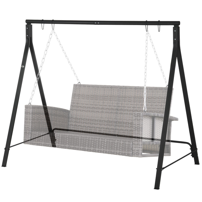 Heavy Duty Metal Porch Swing Stand - 240kg Capacity Hanging Chair Frame for Outdoor Use - Ideal for Garden, Patio, Lawn & Playground