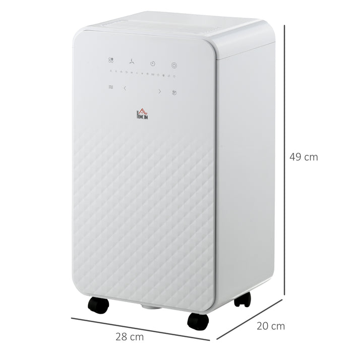 Portable 2000mL Dehumidifier with Air Purifier - 24-Hour Timer, 5 Operating Modes, 12 Liters Daily Capacity - Ideal for Home Laundry Rooms, Moisture & Odor Reduction