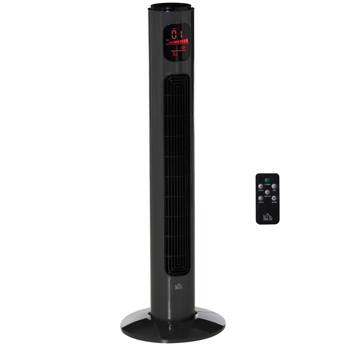 38'' Freestanding Tower Fan with LED Display - 3 Speeds, 3 Modes, 70° Oscillation, 12-Hour Timer - Includes 5M Remote Control, Ideal for Home Cooling