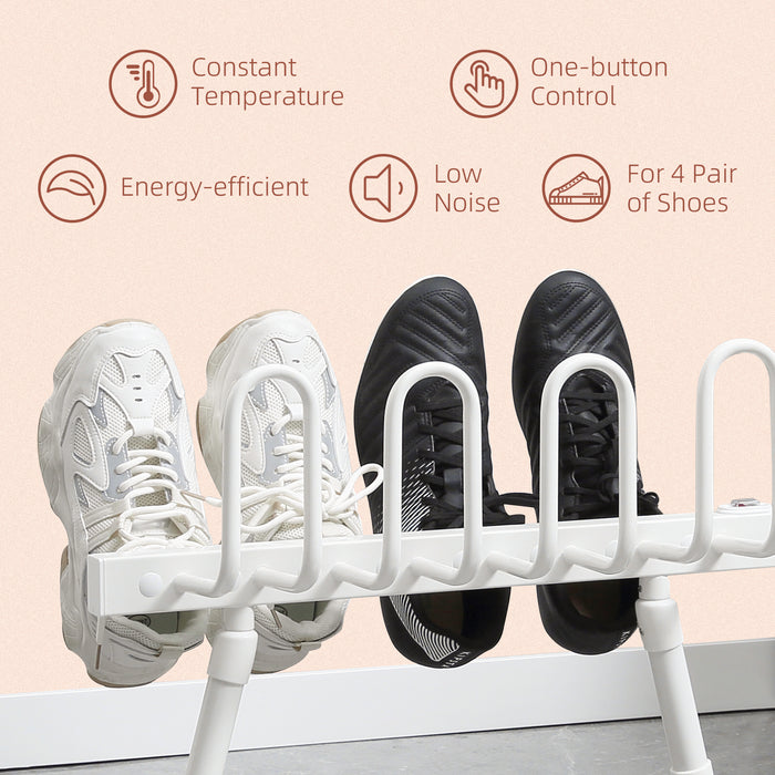 Electric Shoe Dryer 4-Pack - Portable Boot & Shoe Warmers with Constant Temperature, Leather & Sock Compatible - Ideal for Damp Footwear Drying