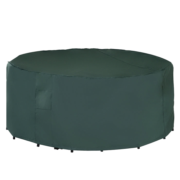 Large Round Patio Furniture Set Cover - 600D Durable Oxford Waterproof Material, Ф193 x 80H cm - Outdoor Protection for Garden Table and Chairs