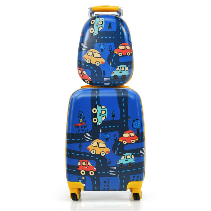 Luggage Set for Children - 2 Piece Set with Backpack and Suitcase, Perfect for Travel - Ideal for Adventure-Ready Kids