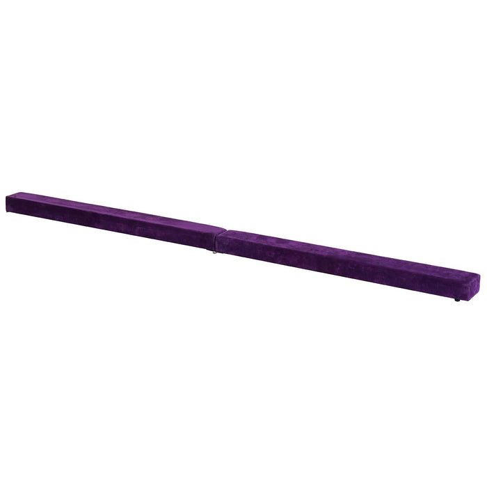 Gymnastics Balance Beam Trainer - 2.4m Length, Durable Purple Equipment - Ideal for Training & Skill Development