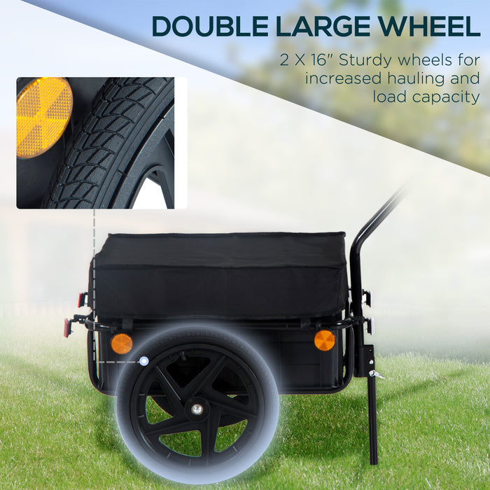 Bike Trailer and Jogger Combo - Versatile Luggage and Cargo Storage Solution with Towing Bar - Ideal for Active Parents and Outdoor Enthusiasts