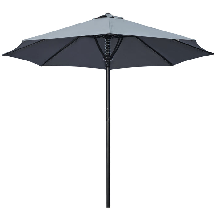 Outdoor Garden Parasol - Market Table Sun Shade with 8 Sturdy Ribs - Perfect for Patio Comfort and Protection