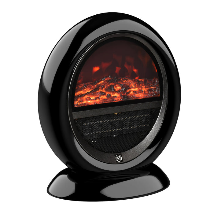 Electric Fireplace Heater with Realistic Flames - 1500W Free Standing Unit, Overheat Protection & Adjustable Head - Cozy Heating Solution for Home Use