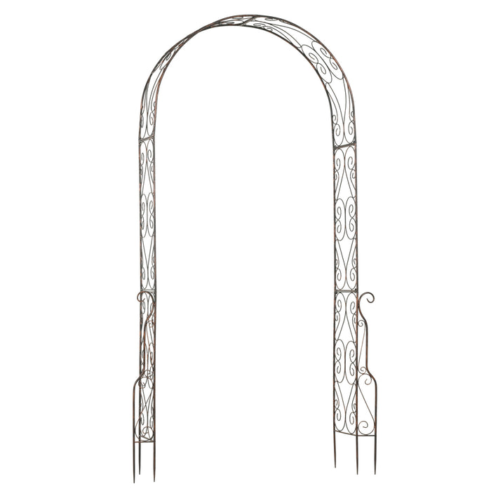 Elegant Metal Garden Rose Arch - Sturdy Arbour Trellis for Climbing Plants & Wedding Decorations - Ideal for Outdoor Events and Garden Entrances