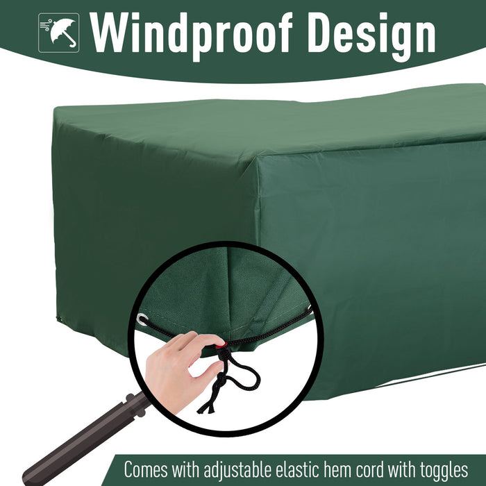 600D Oxford Garden Furniture Cover - Waterproof, Anti-UV Outdoor Patio Set Protector - Ideal for Rattan Furniture & Large Seating Arrangements