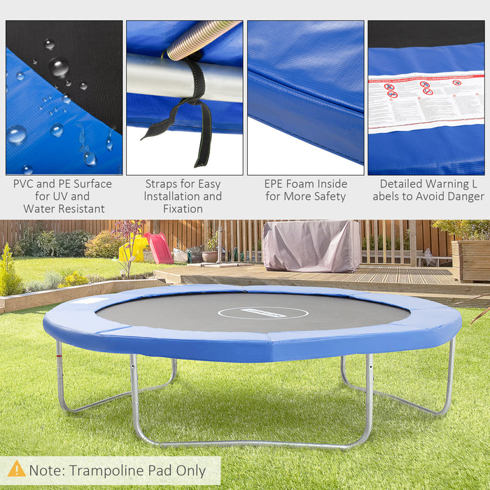 Trampoline Replacement Safety Pad - 10ft High-Density UV-Resistant Foam Enclosure - Enhances Safety for Jumpers