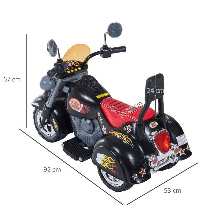 Kids Electric Motorbike 6V - Battery-Powered Ride-On Toy with Lights and Sounds - Perfect for 3-6 Year Olds