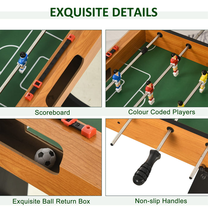 Mini Foosball Soccer Gaming Table - Foldable Indoor Football Entertainment Center - Perfect for Family Fun and Kids Indoor Play