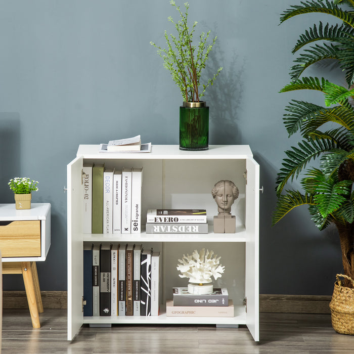 Wooden Storage Cabinet with Shelves and Doors - Versatile Sideboard and Freestanding Cupboard for Kitchen and Living Space - Ideal for Organizing Home Essentials