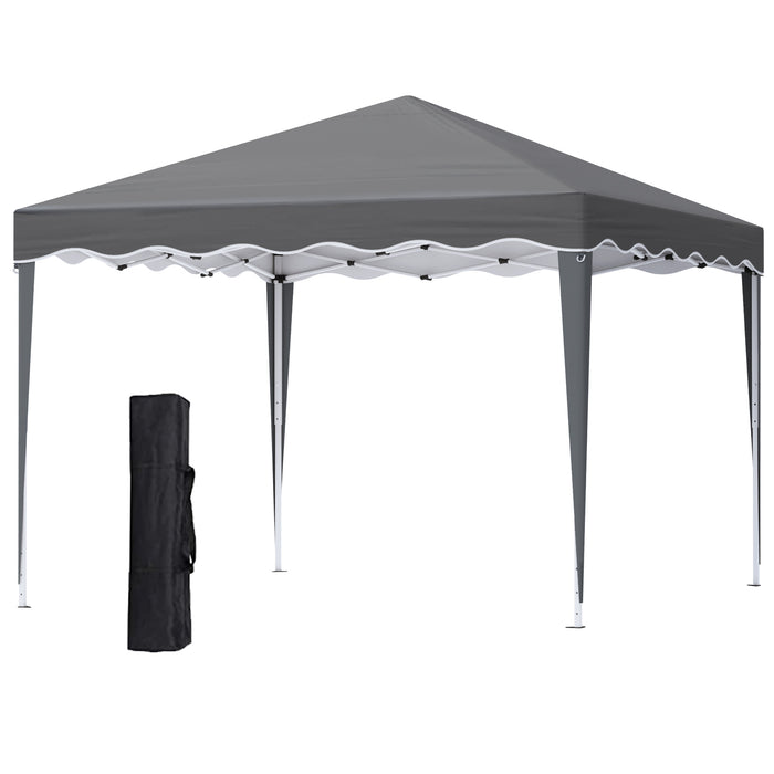 3x3m Pop-Up Gazebo - Heavy-Duty Outdoor Camping and Party Tent with Portable Carry Bag - Ideal Shelter for Events, Picnics & Gardens