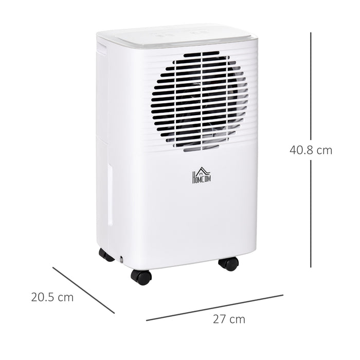 Compact Dehumidifier with Digital Humidity Monitor - Dual-Speed, Auto-Drain Function, and Timer - Ideal for Bedroom and Living Room Comfort