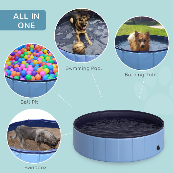 Foldable Pet Swimming Pool - 120cm, Durable and Portable - Ideal for Dogs and Outdoor Bathing