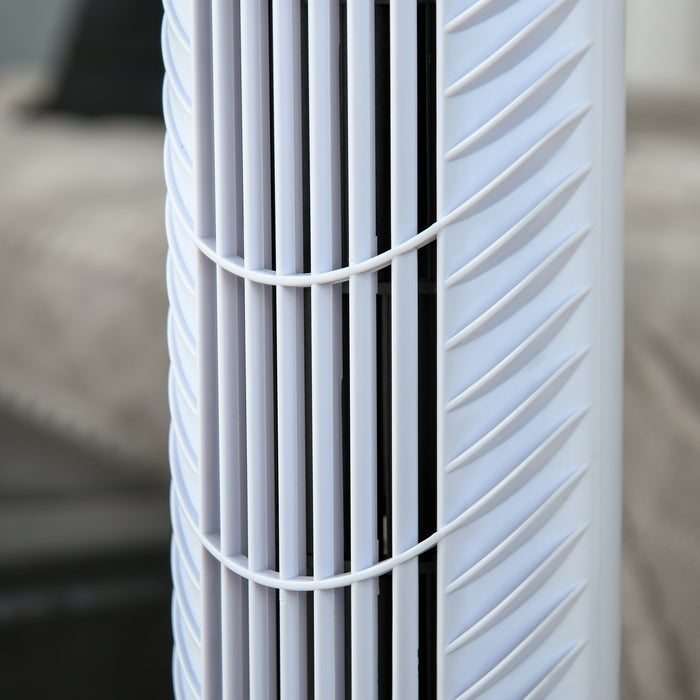 36'' Freestanding Tower Fan with LED Display - 3 Speed Settings, 70° Oscillation, 7.5-Hour Timer, Includes 5M Remote Control - Ideal for Cooling and Air Circulation in Large Rooms