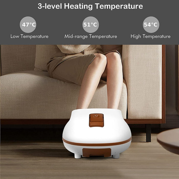 Steam Spa - Electric Foot Massager in Brown - Ideal for Relaxation and Stress Relief