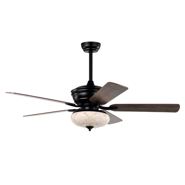 Black Ceiling Fan with Light - Featuring Remote Control, Ideal for Bedroom and Living Room - Perfect Solution for Indoor Air Circulation