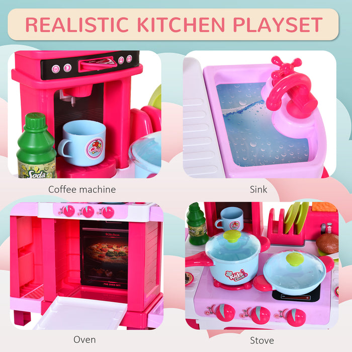 38-Piece Kids' Gourmet Chef Playset - Realistic Kitchen Tools, Lights, Sounds & Play Food - Inspire Young Culinary Creativity